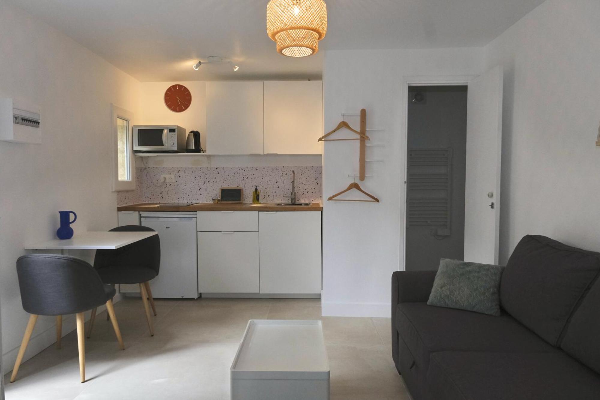 Studio Independant Avec Jardin Bouc Bel Air Bagian luar foto